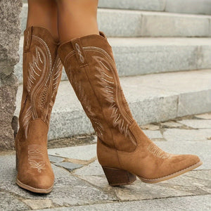 Vero – Dames Cowboylaarzen | Dikke Hak, Modern, Comfortabel 0